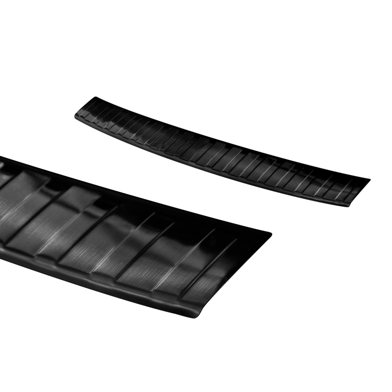 Zwart RVS Achterbumperprotector  Fiat Tipo Sedan 2016-2020 & FL 2020- 'Ribs'