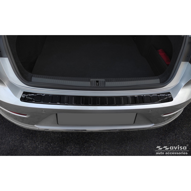 Echt 3D Carbon Achterbumperprotector  Volkswagen Arteon Shooting Brake incl. eHybrid 2020- 'Ribs'