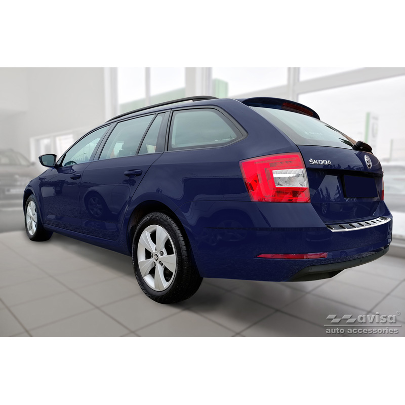 RVS Achterbumperprotector  Skoda Octavia III Combi Facelift 2017-2020 'STRONG EDITION'