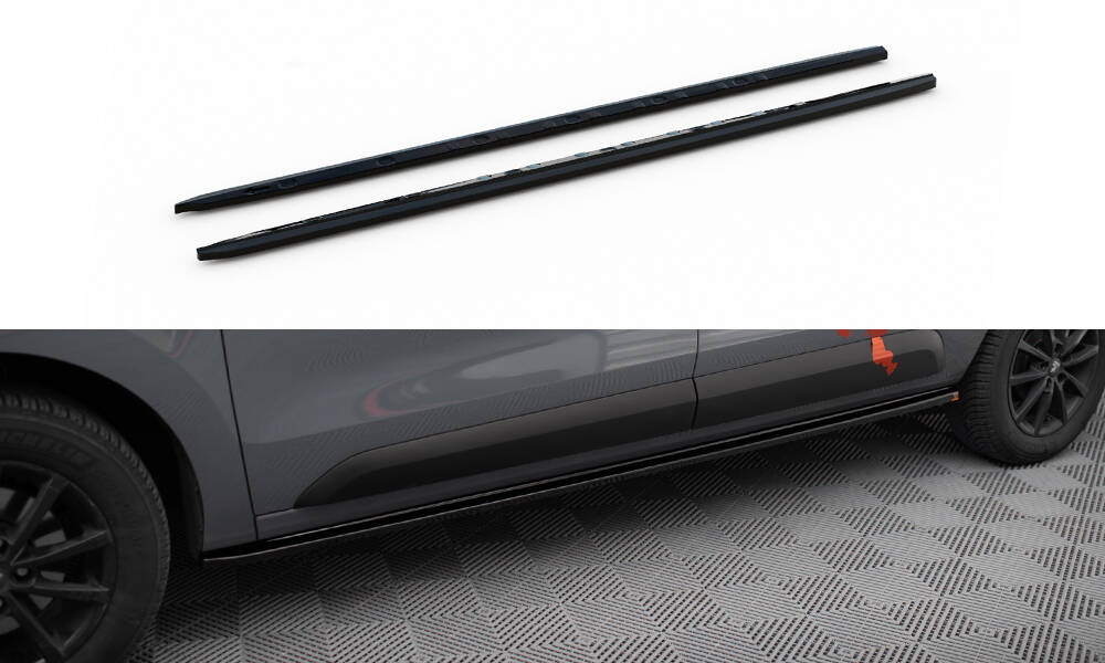 Zijskirts Renault Express Maxton Glans Zwart