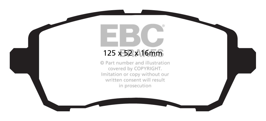 EBC Brakes FORD Fiesta 1.4 2008-.. Remblokken voorzijde