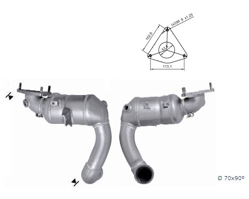 Citroen C6 3.0i V6 2946 cc 155 Kw / 210 cv ES9A (XFV) Magnaflow
