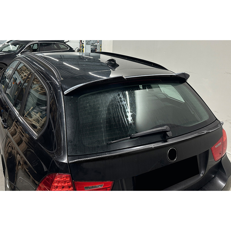 Dakspoiler (Spoiler Cap)  BMW 3-Serie E91 Touring 2005-2012 (ABS Glanzend zwart)