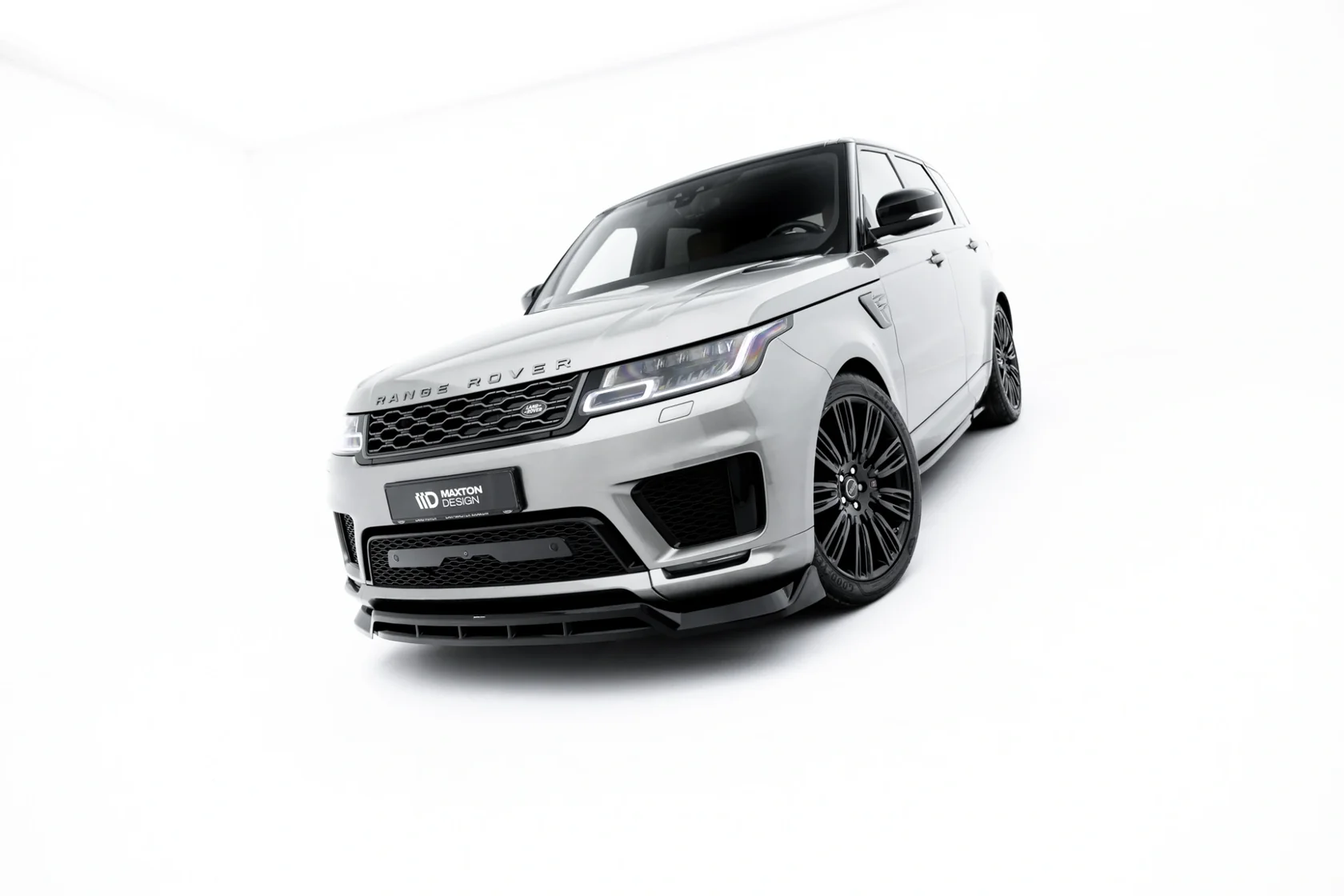 Voorspoiler Land Rover Range Rover Sport MK2 Maxton Glanzend zwart