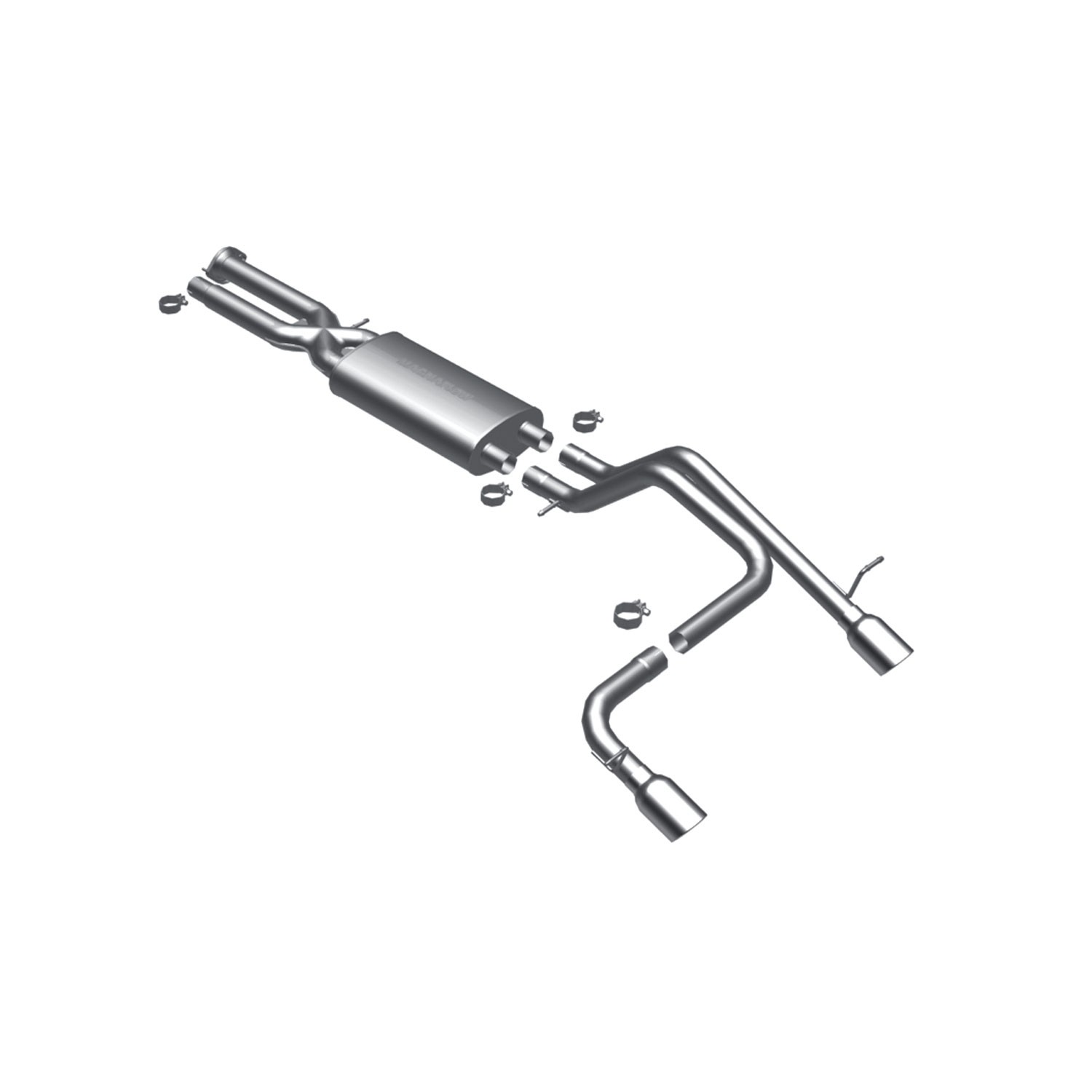 Hummer Cat-Back '07 GM Hummer H2 Split Rear Magnaflow Cat-Back