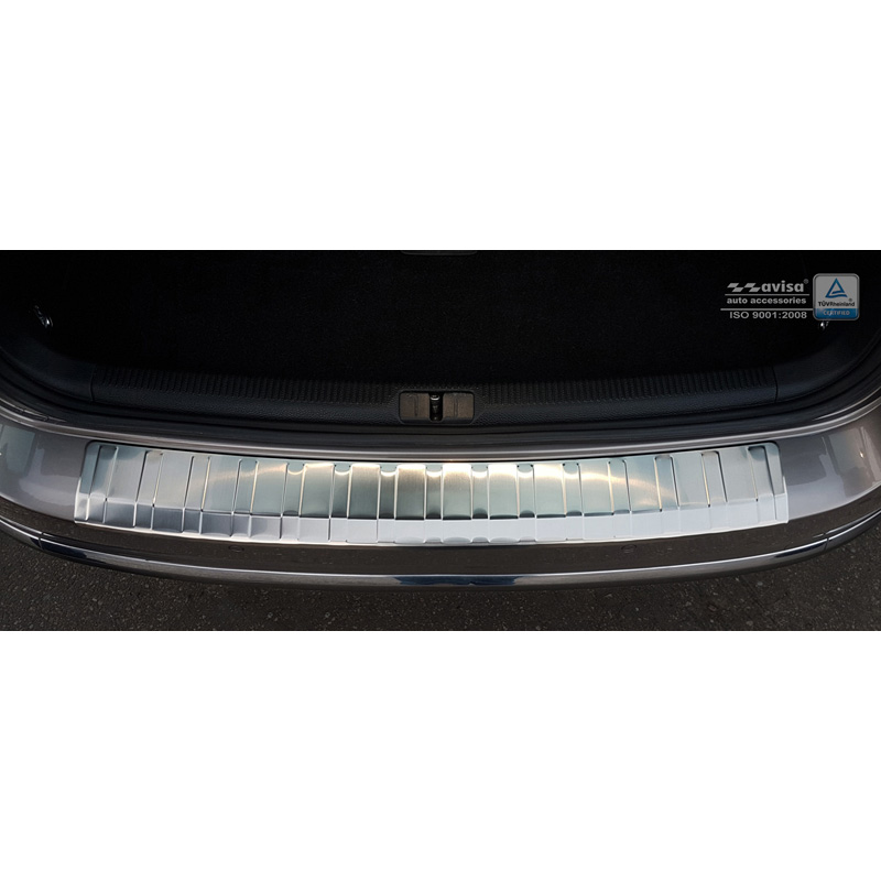 RVS Achterbumperprotector  Volkswagen Passat B7 Variant 2010-2014 'Ribs'