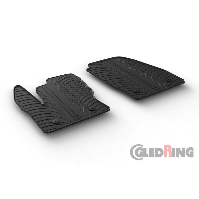 Rubbermatten  Ford Transit Connect Furgon 2016-2022 (G profiel 2-delig + montageclips)