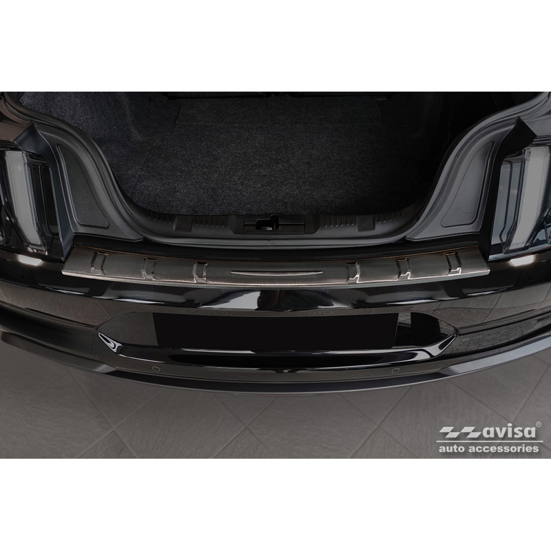 Zwart RVS Achterbumperprotector  Ford Mustang VI Coupé 2015-2017 & FL 2017- incl. GT 'Ribs'
