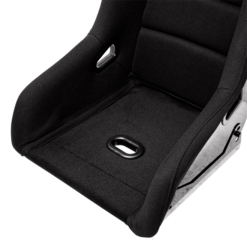 Sportstoel 'BS1' - Zwart - Vaste polyester rugleuning - incl. sledes