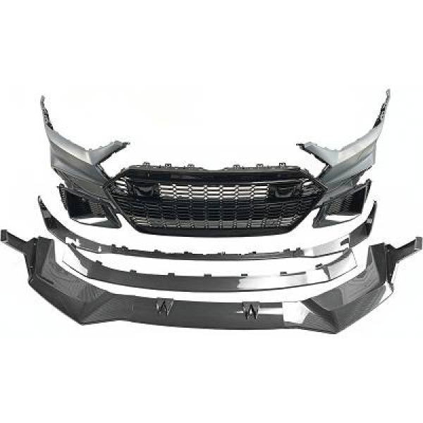 Voorbumper Audi A7 C8 4K8 2019-.. RS7 Look Zwart/Carbon Look