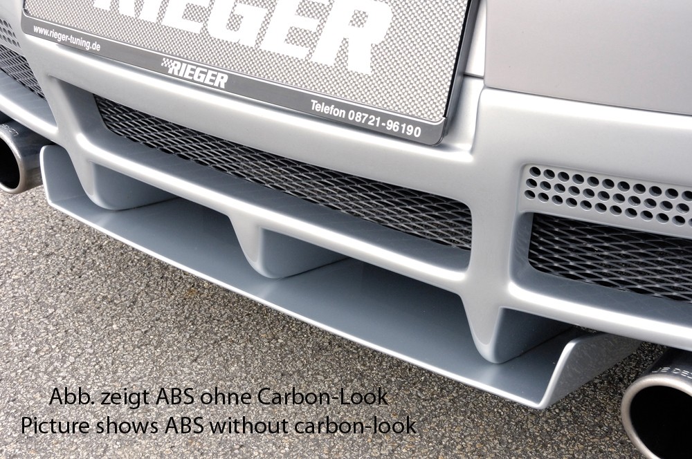 Diffusor Carbon voor achteraanzet VW Golf V Rieger