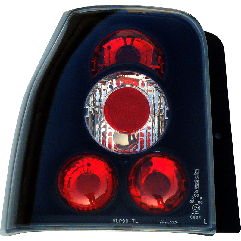 Set Achterlichten  Volkswagen Lupo & Seat Arosa 1998- - Zwart