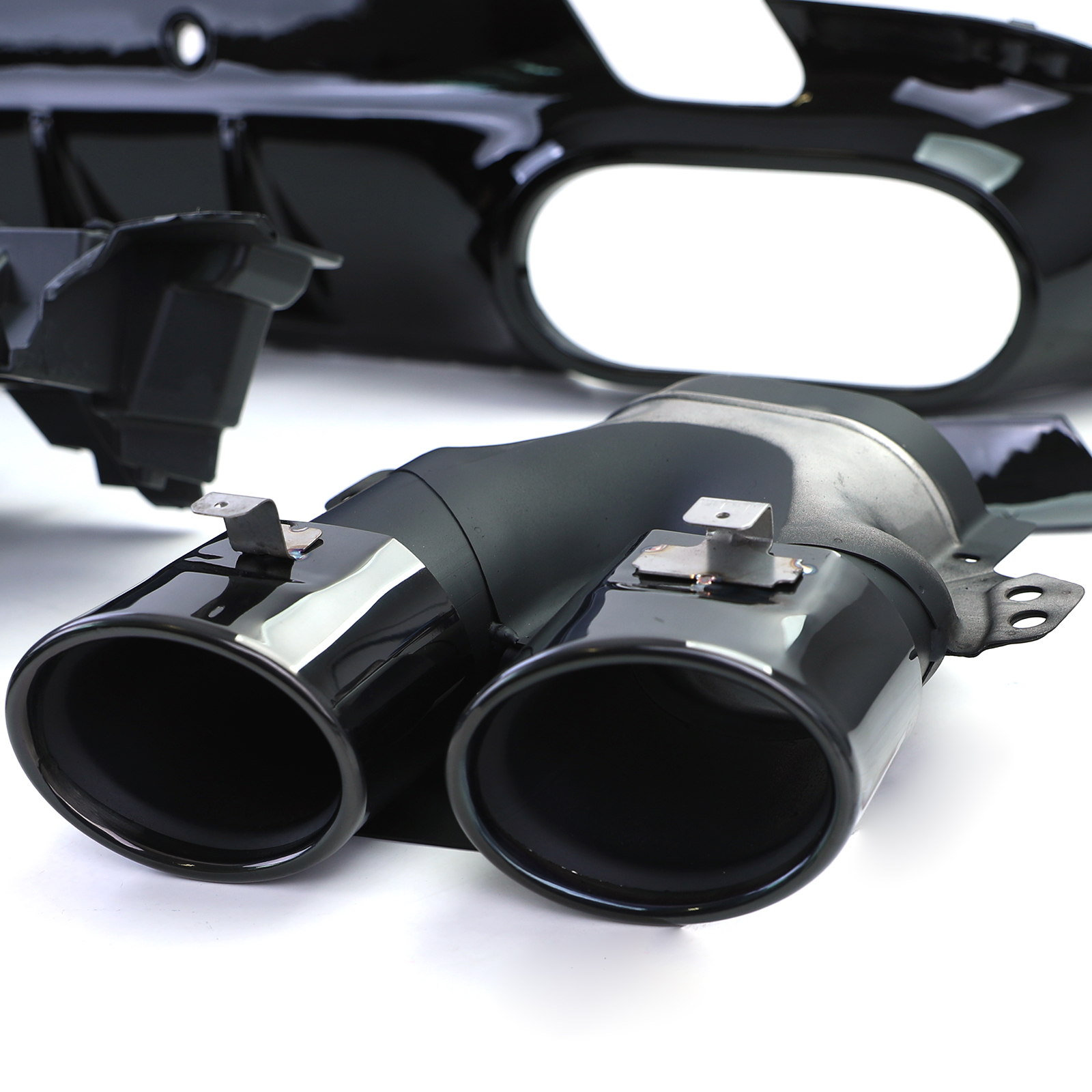 Diffuser Mercedes CLS C257 17- AMG Look Zwart