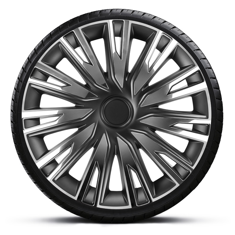 4-Delige Wieldoppenset Copra 15-inch chroom/zwart