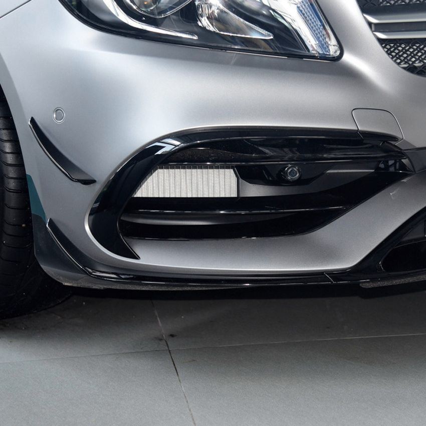 Bumpergrillen Mercedes A Klasse W176 15-19 AMG Look Glans Zwart
