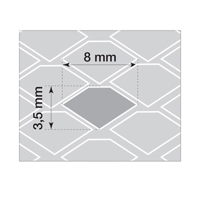 Simoni Racing Zwart Aluminium Racegaas - 110x50cm - Middel Fijnmazig