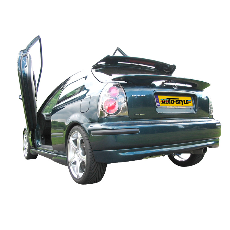 Achterbumperskirt  Honda Civic 3-deurs 1996-2001 'Type-R Look' (ABS)
