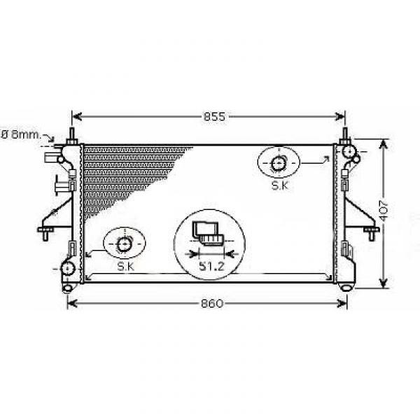 Radiator DUCATO/JUMPER/BOXER 06->> 778x375x24 HDI+JTD +AC
