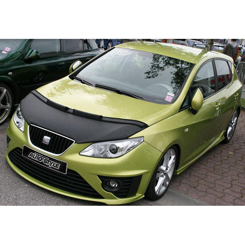 Motorkapsteenslaghoes  Seat Ibiza 6J 2008-2012 zwart