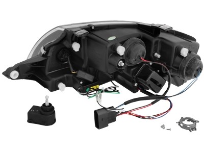 Koplampen passend voor Audi TT 8N Devil Eyes DRL look chroom