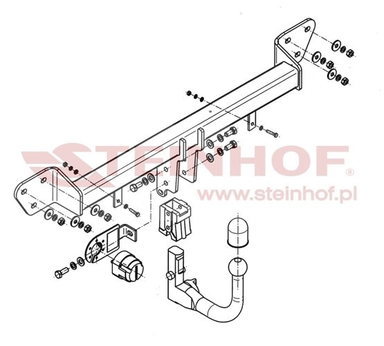 Trekhaak BMW 7 Serie 4D (E65/E66) 05/2005-2008