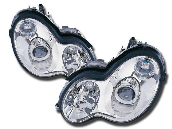 Koplampen Mercedes W203 New chroom 01-04