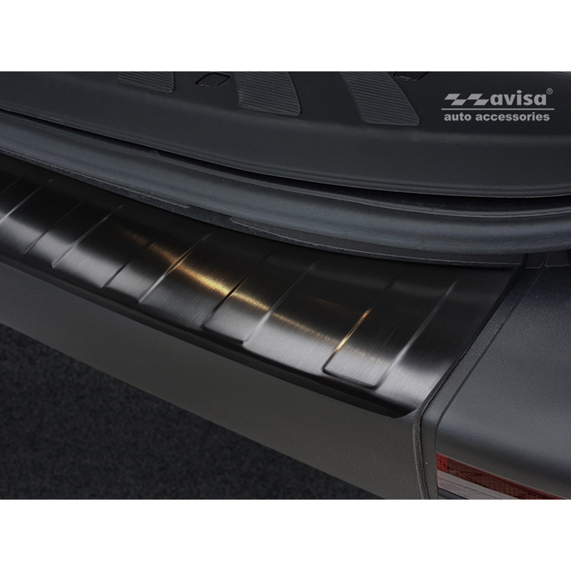 Zwart RVS Achterbumperprotector  Mercedes Sprinter III 2018- 'Ribs'
