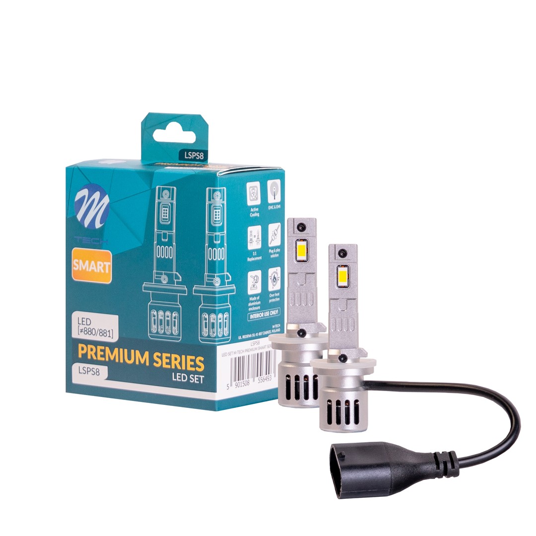 880/881 LED Lampen M-TECH Premium Smart Series Canbus