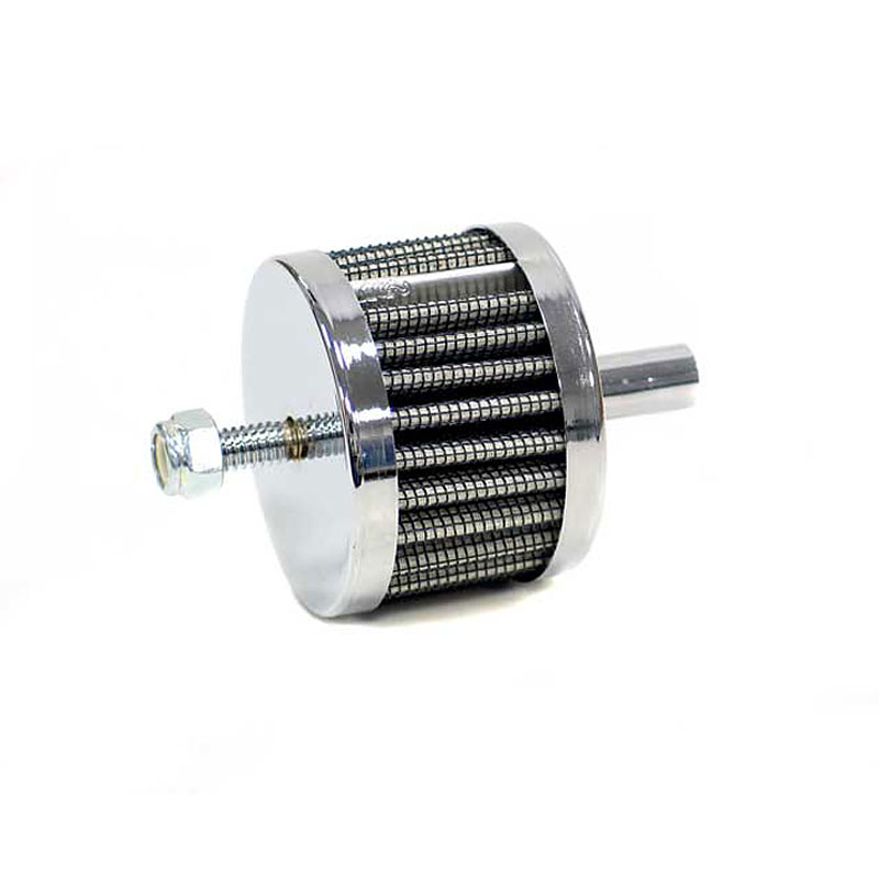 Carterontluchtingsfilter - stalen onderplaat - 10mm aansluiting - Met bevestigingsbout (62-1090)