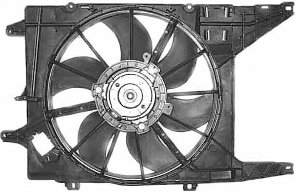 Radiator FAN DACIA SANDERO 08->> 380mm 1.4/1.6-16V/1.5dCI BOSCH