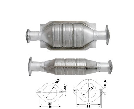 Renault EXPRESS 1.9D 1870 cc 48 Kw / 65 cv F8Q Magnaflow CAT Bou