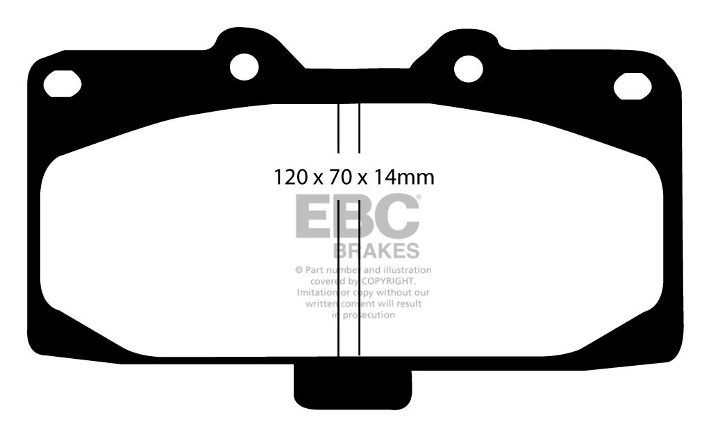EBC Brakes MITSUBISHI 3000 GTO 3.0 4WS (297mm Discs) 90-92 Rembl