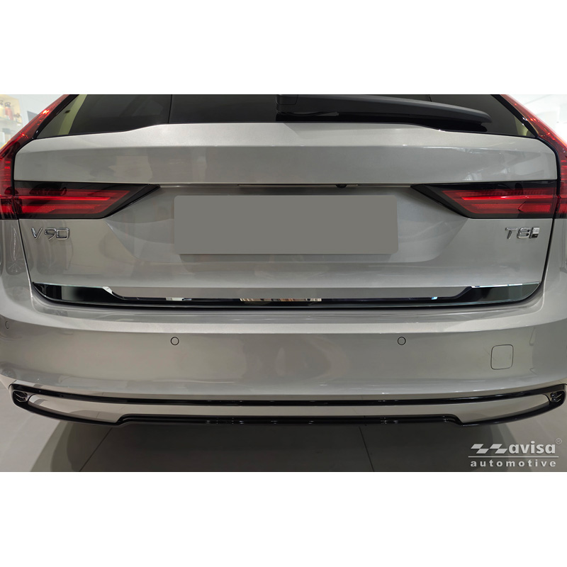 Avisa Zwart Chroom RVS Kofferbak Sierlijst  Volvo V90 II 2016-