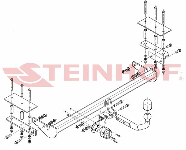 Trekhaak Opel Astra III (H) 4D 2008-2012