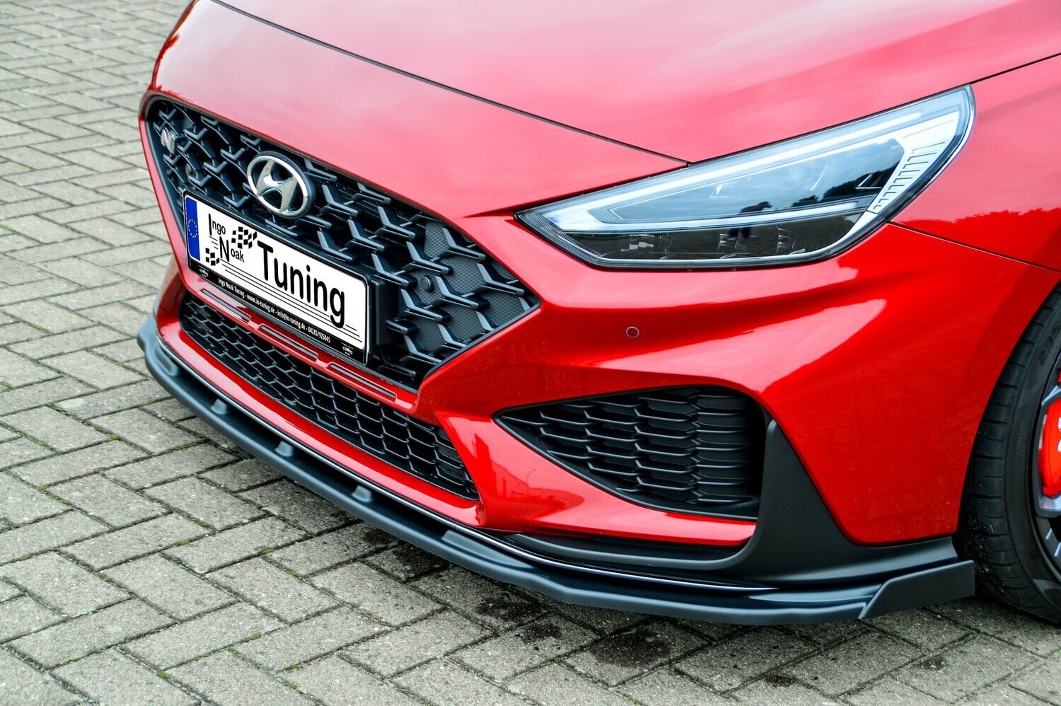 Voorspoilerlip met vleugel Hyundai I30 N + N-Line Facelift