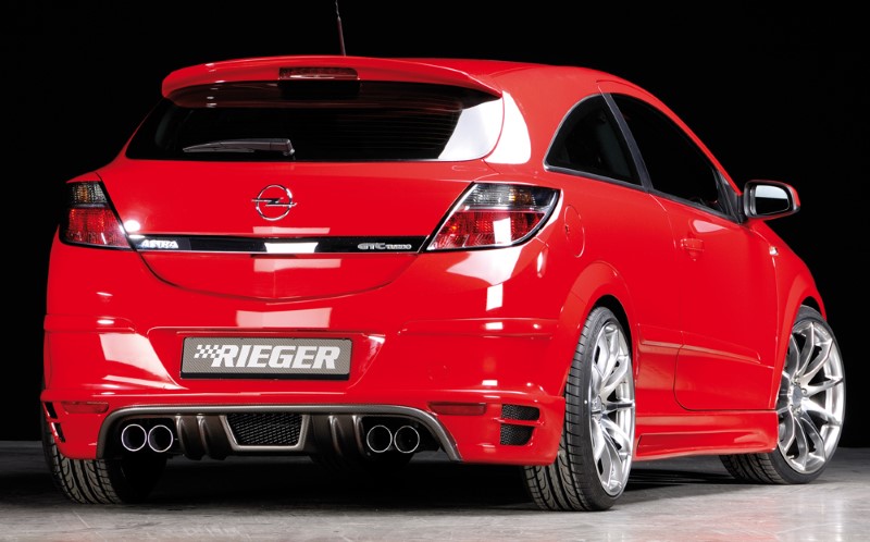 Zijskirts Opel Astra H GTC Rieger met uitsnede