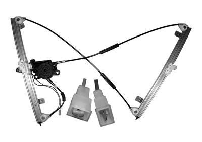 raammechanisme, 3 drs, incl motor, rechts, (geen CC) Peugeot 206
