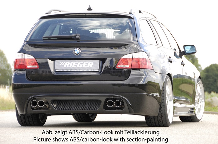 Achterbumper Diffusor BMW E61 met ABE Rieger