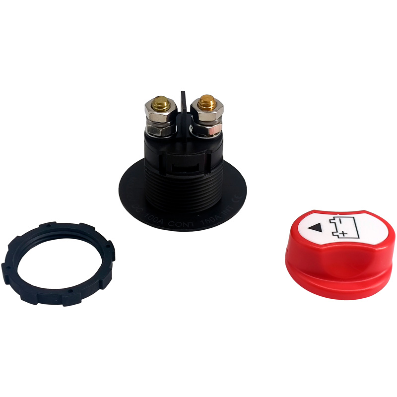 Simoni Racing Hoofdstroomschakelaar - Rood - 12-32V/100Amp