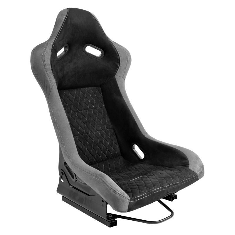 Sportstoel 'LV' - Zwart/Grijs - Vaste polyester rugleuning - incl. sledes