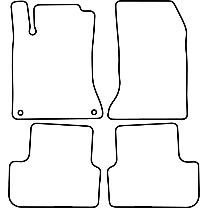 Automatten Velours  Mercedes B-Klasse W246 2012-