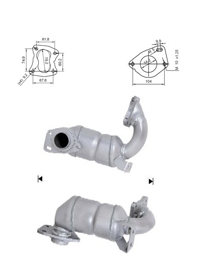Renault MODUS 1.5TD DCI 1461 cc 48 Kw / 65 cv K9K 752 Magnaflow