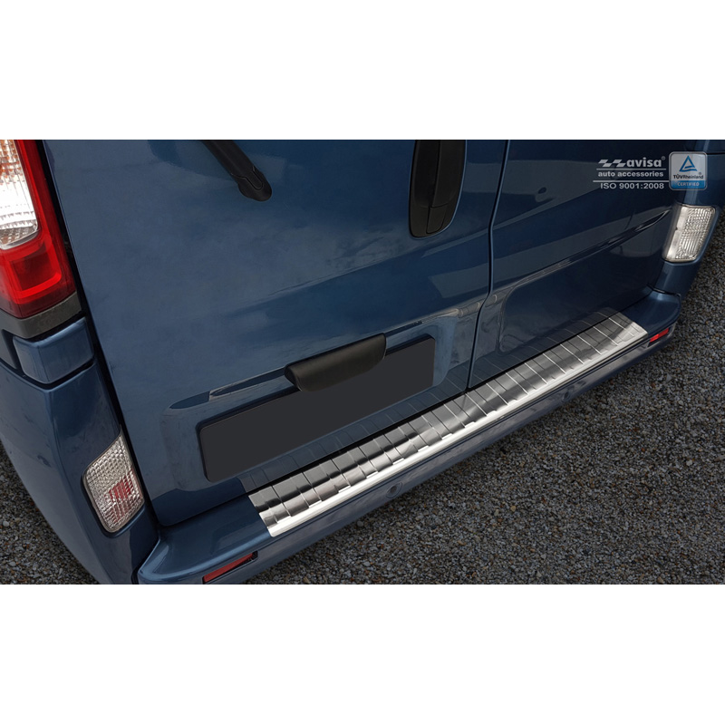 RVS Achterbumperprotector  Opel Vivaro/Renault Trafic/Nissan Primastar 2001-2014 'Ribs'