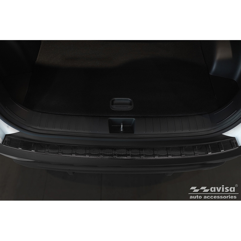 Echt 3D Carbon Achterbumperprotector  Hyundai Tucson 2020- 'Ribs'
