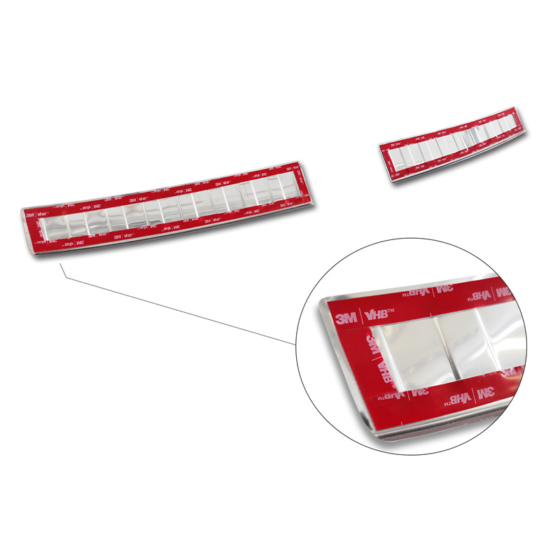 RVS Achterbumperprotector  Hyundai i20 III 5 deurs 2020-2023 & FL 2023- 'Ribs' (2-delig)