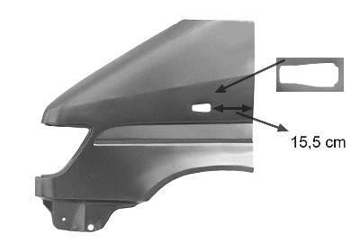 spatbord, links,-04/2000 Mercedes Sprinter, 1995-2006