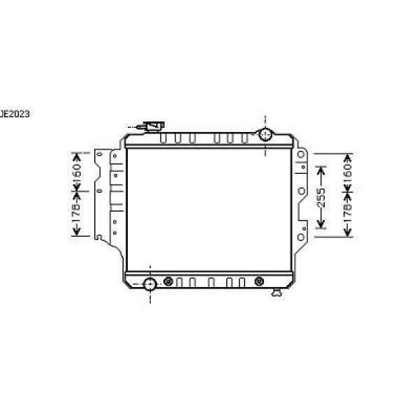 Radiator WRANGLER 87-07 460x508x45 4.0