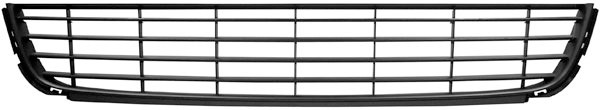 Bumper Grill midden GOLF VI 08->> ZWART