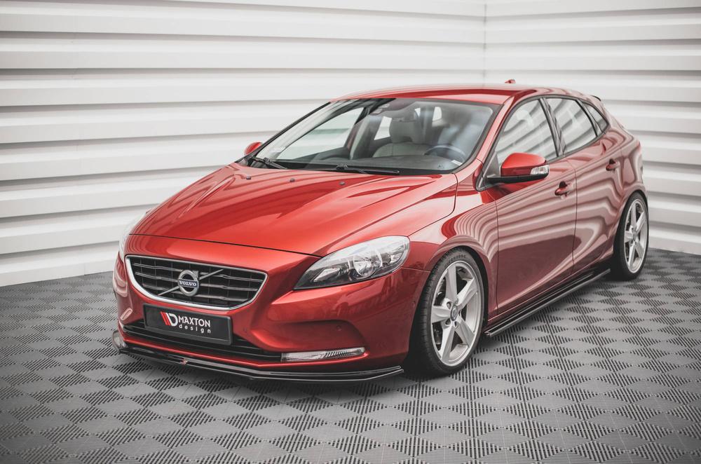 Zijskirts Volvo V40 Gloss Black