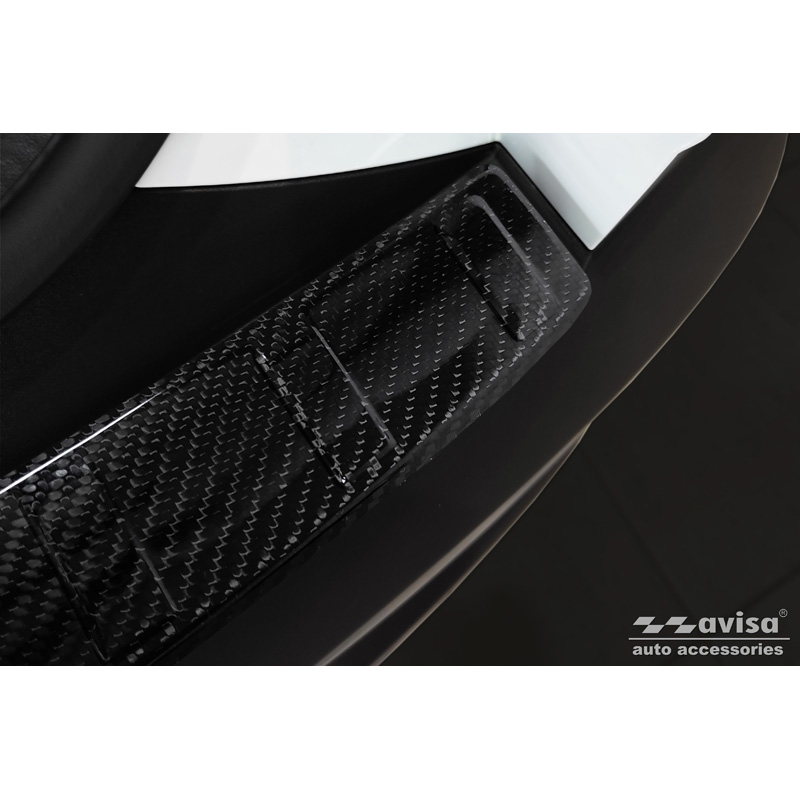 Echt 3D Carbon Achterbumperprotector  Hyundai Tucson 2020- 'Ribs'